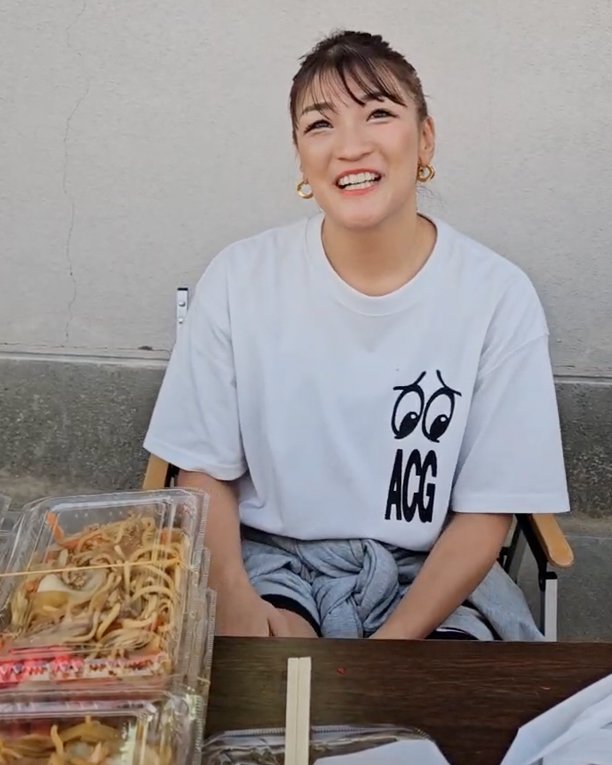 活動を終え、八代で感じたことを語るRENA選手。